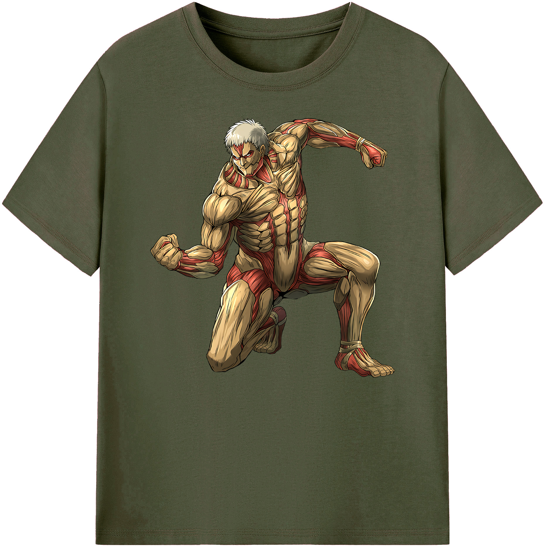 （画像用） 進撃の巨人 Attack on Titan 綿100％ メンズ半袖Tシャツ｜肌触りやわらか＆通気性